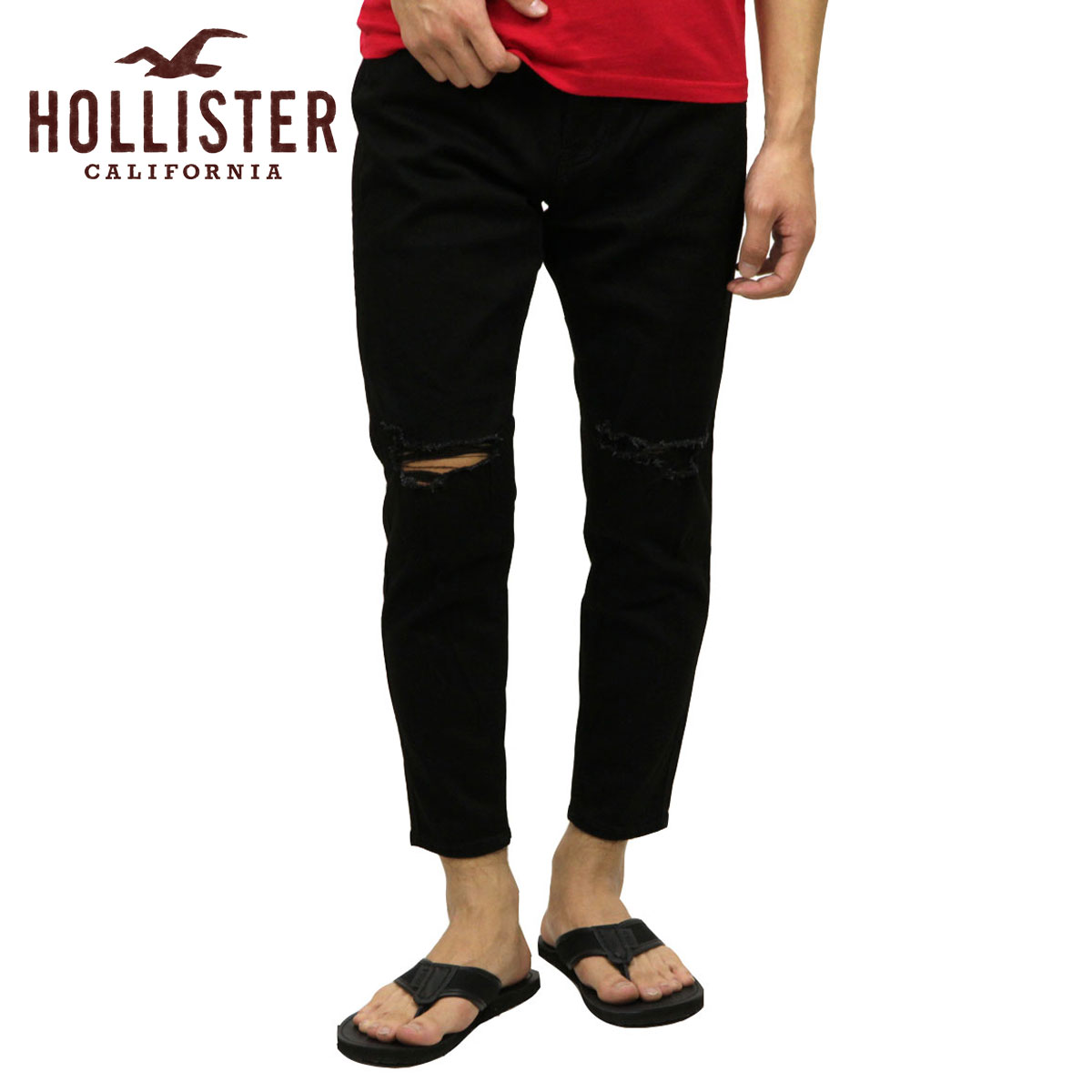 ホリスター HOLLISTER 置き目品 メンズ ストレッチスキニージーンズ Advanced Stretch Taper Jeans 331-380-1726-975 父の日 差し上げ物 ラッピング