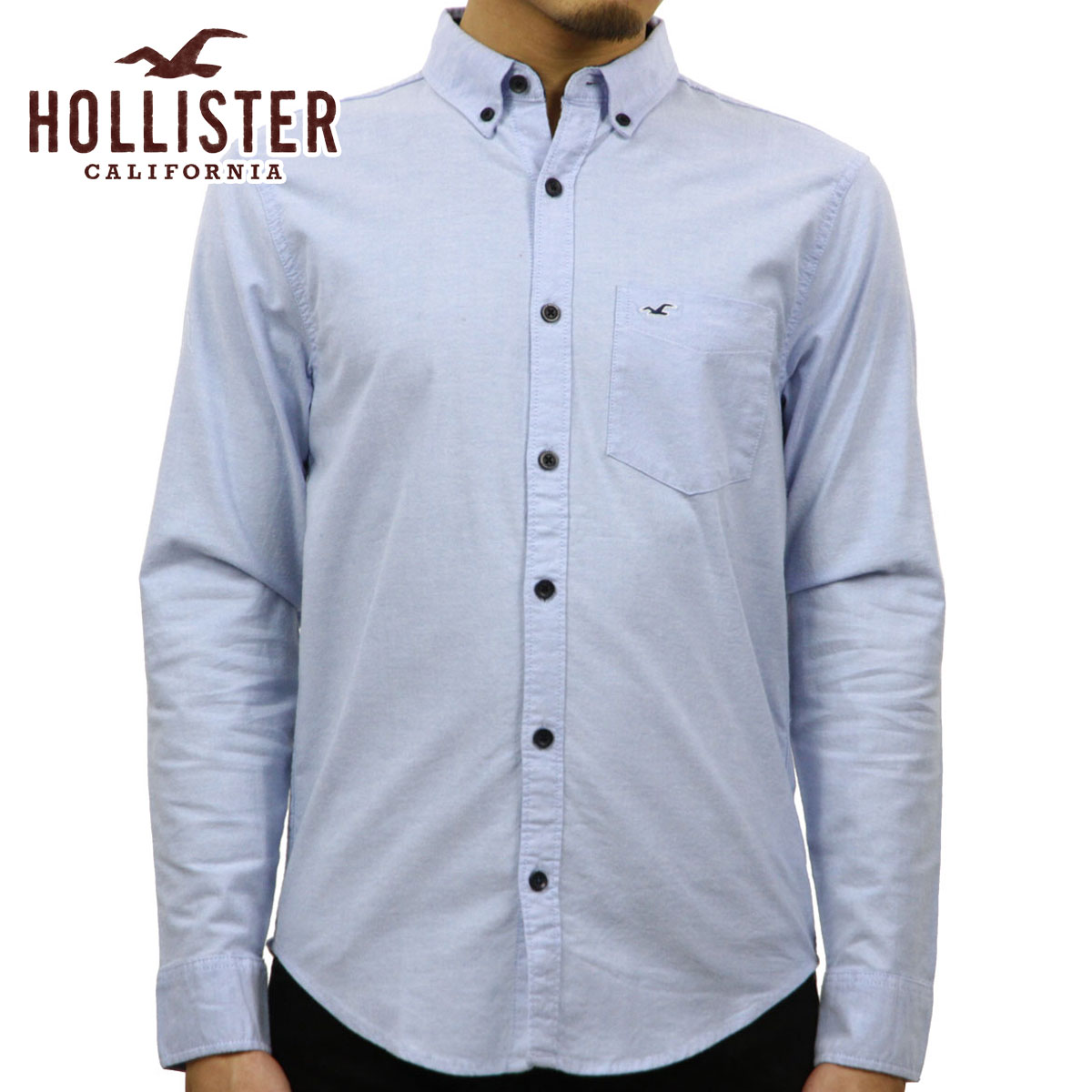 hollister stretch oxford muscle fit shirt