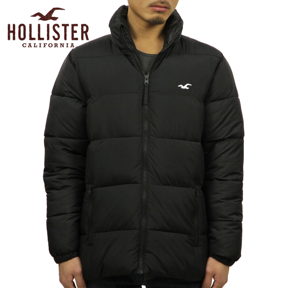 hollister mens puffer jacket