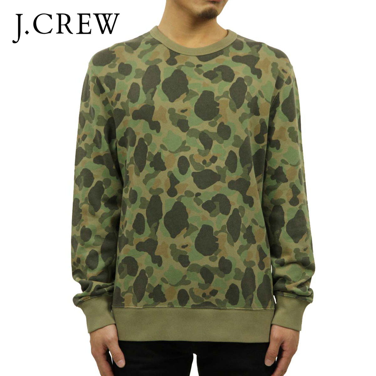 激安ブランド ジェイクルー スウェット メンズ 正規品 J Crew トレーナー Camo Crewneck Sweatshirt D25s35 手数料 安い Gerencial Institutoacqua Org Br