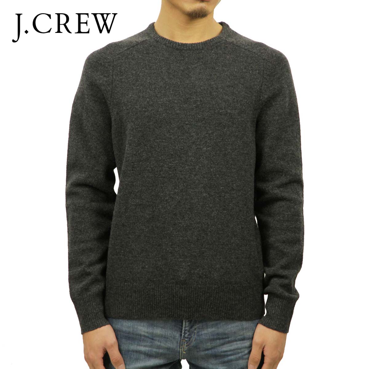 ジェイ労働者の一団 スウェーター メンズ 置き目品 J.CREW LAMBSWOOL CREWNECK SWEATER A9128 D00S20 父の日 差し上げ物 ラッピング