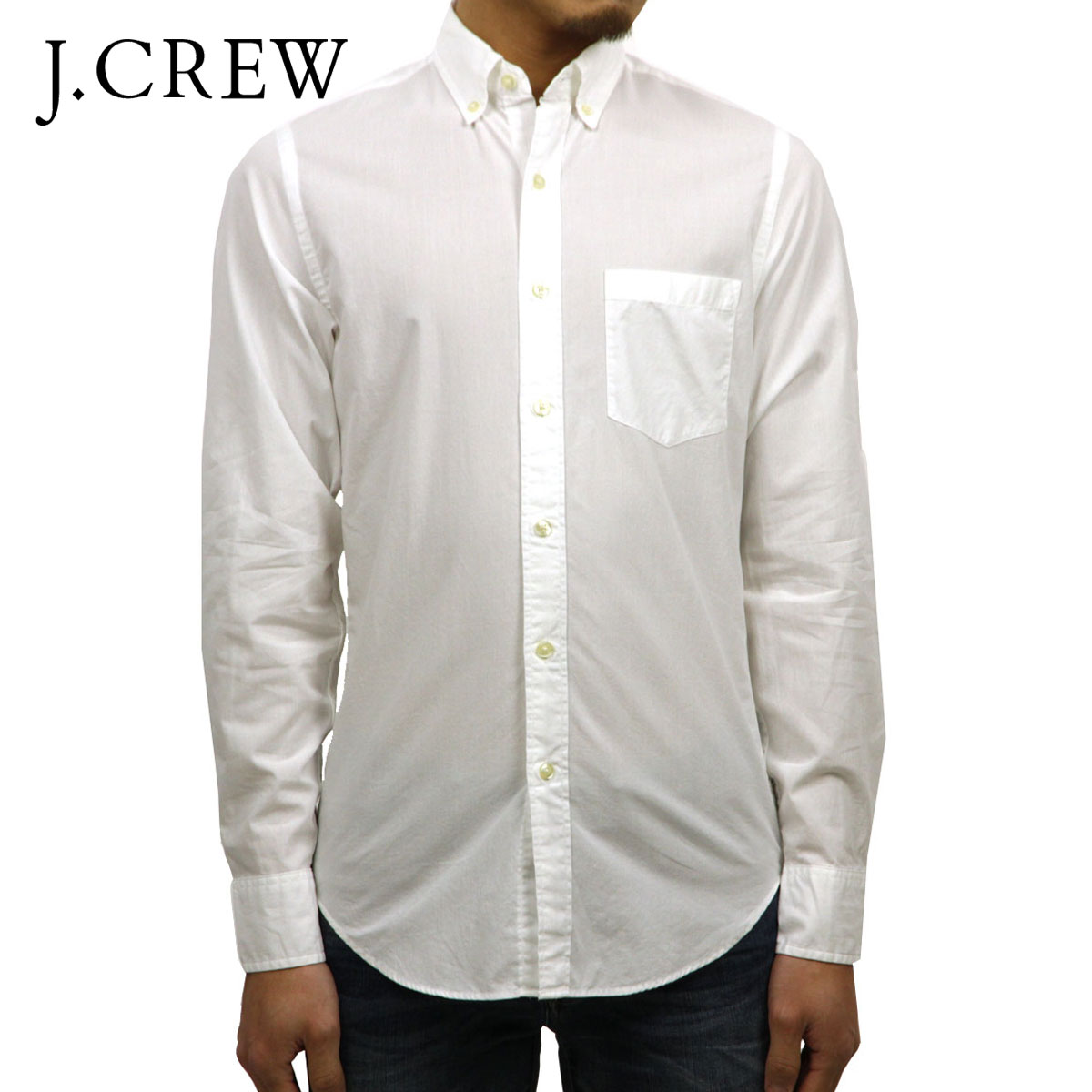 ジェイクルー シャツ メンズ 正規品 J.CREW 長袖シャツ SLIM WASHED SHIRT D20S30