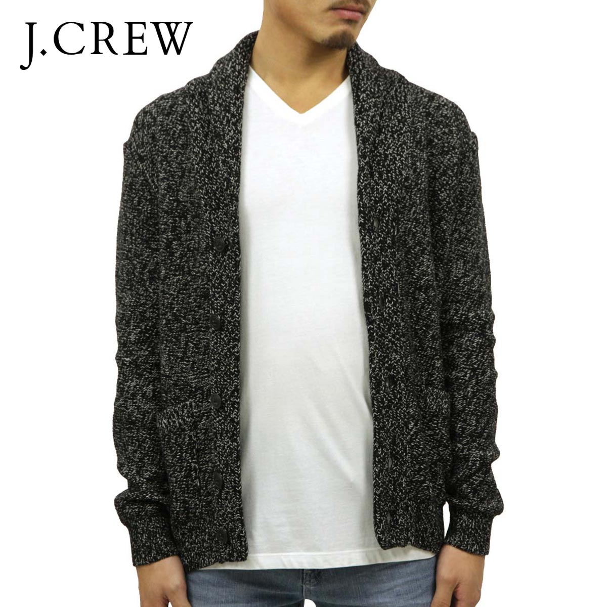 ジェイクルー セーター メンズ 正規品 J.CREW カーディガン MARLED COTTON CARDIGAN SWEATER b8605 D00S20