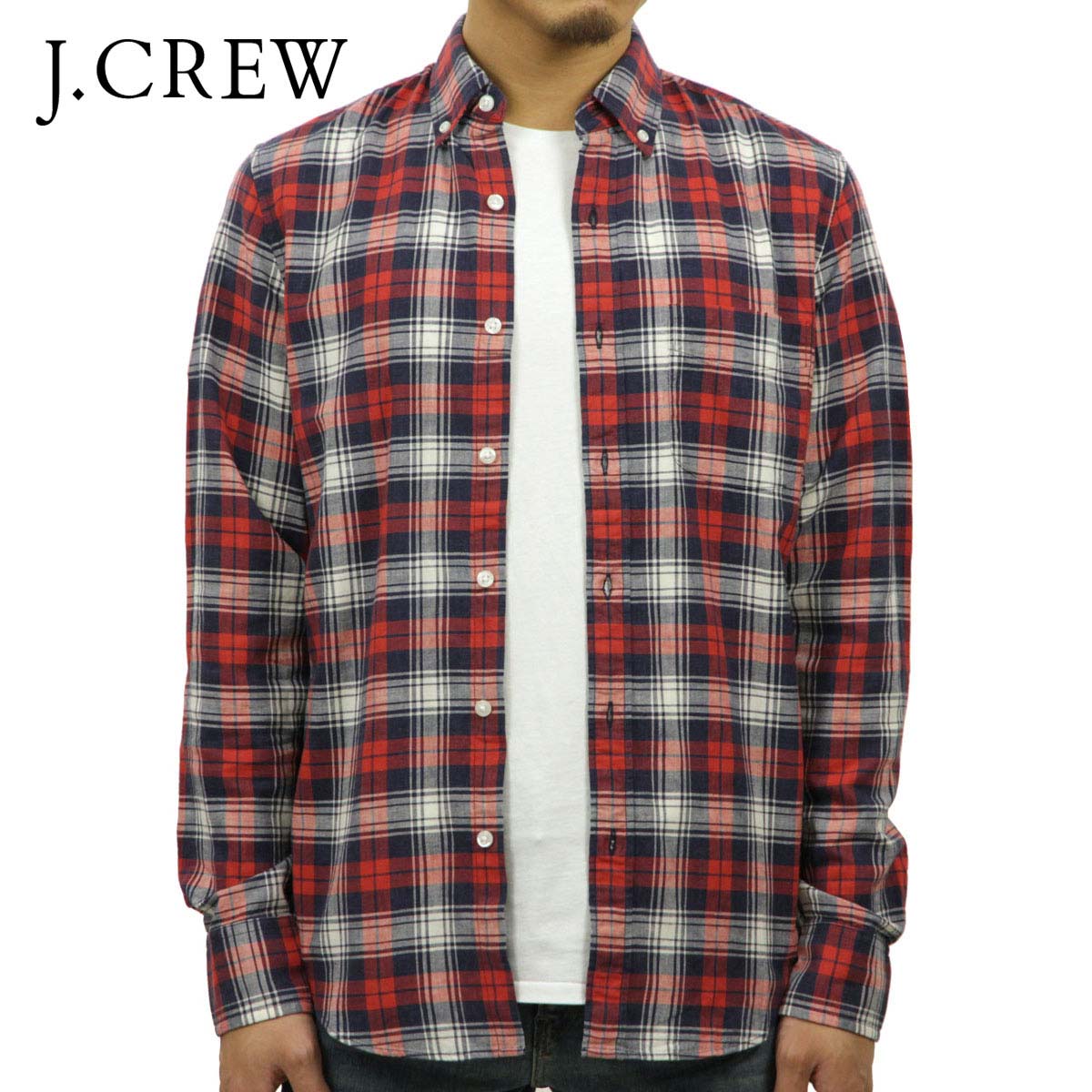 ジェイクルー シャツ メンズ 正規品 J.CREW 長袖シャツ PLAID HOMESPUN SHIRT c8198 D00S20