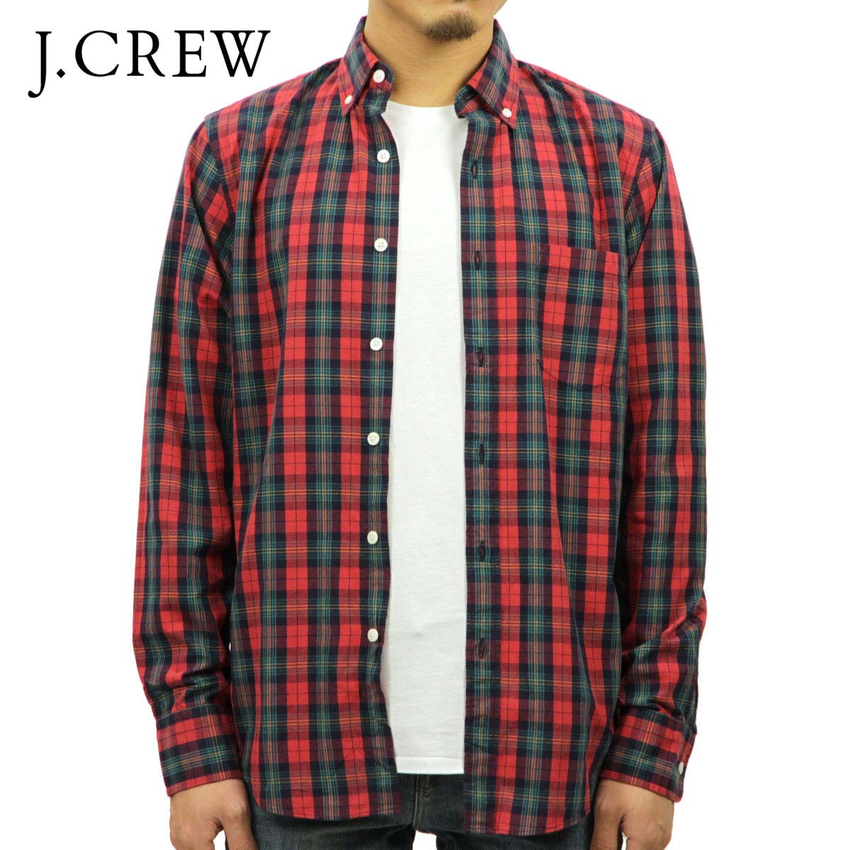 ジェイクルー シャツ メンズ 正規品 J.CREW 長袖シャツ PLAID WASHED SHIRT f7668 D00S20