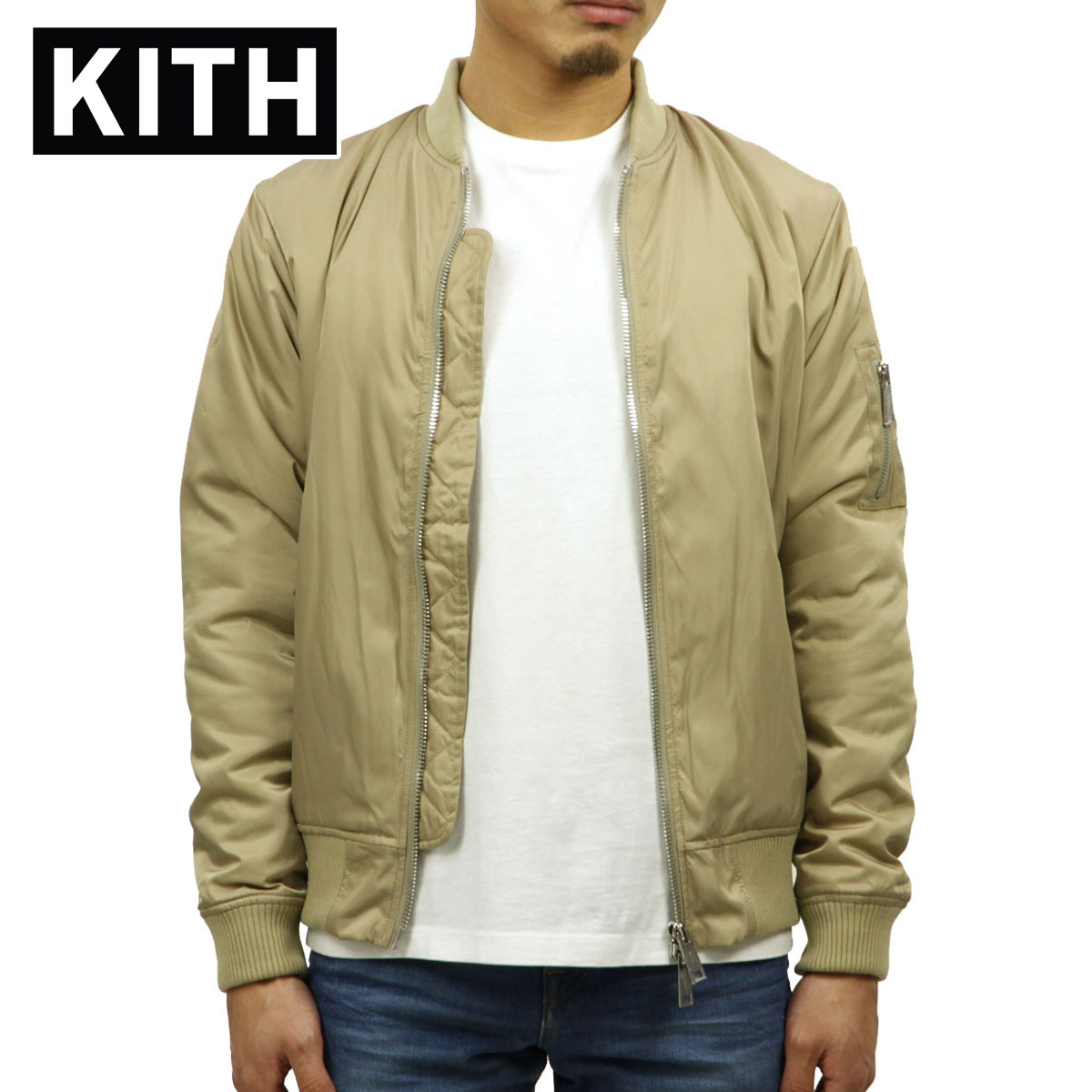 kith ma-1 ブルゾン　ベージュ 楽天市場】【サマーセール対象商品】【 入手困難 】KITH