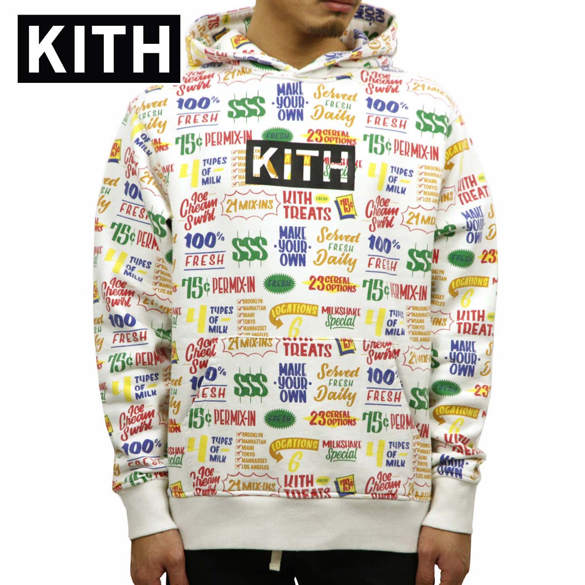 kith treats circular hoodie