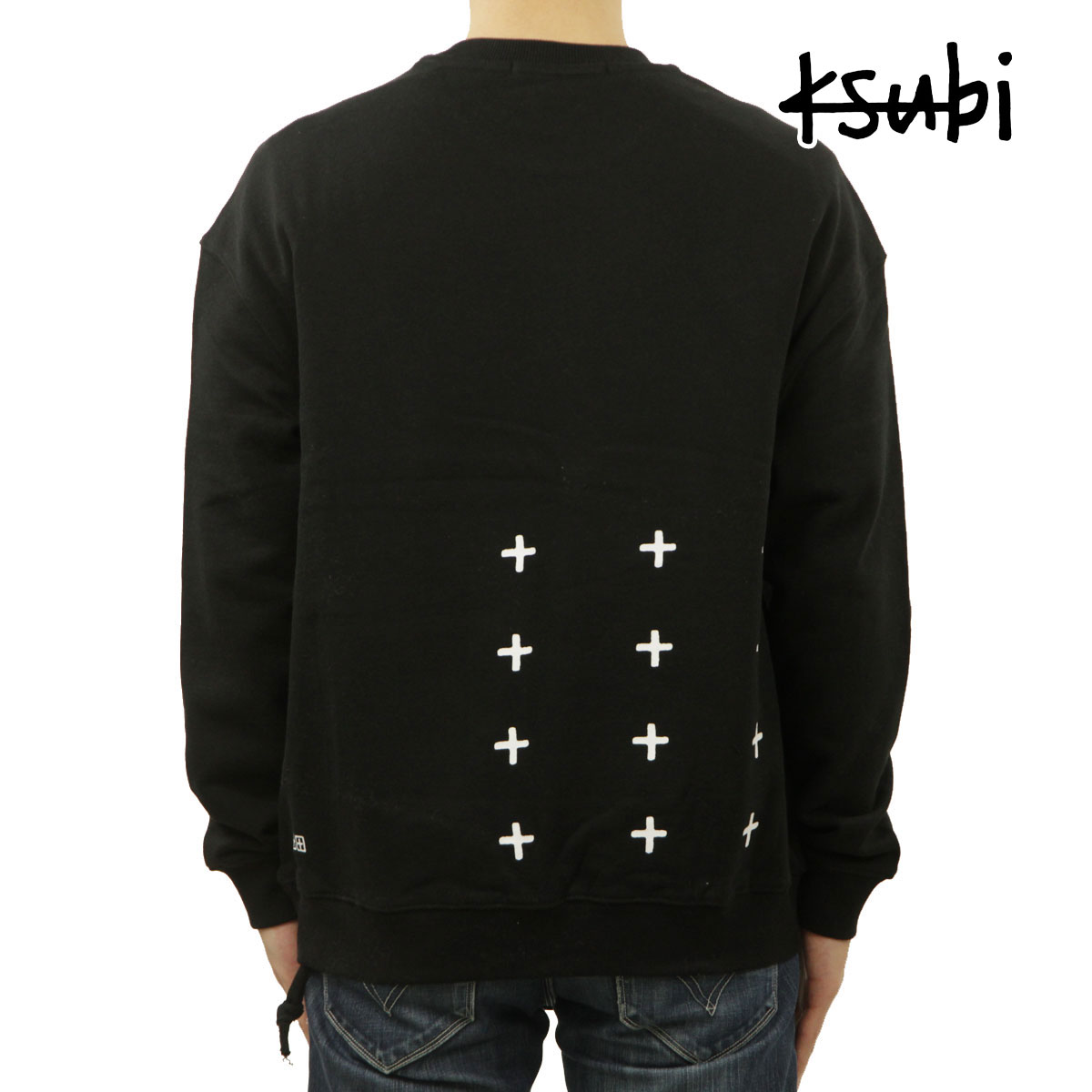 スビ スウェット メンズ 正規販売店 KSUBI トレーナー バックプリント クルーネック 4 X 4 BIGGIE CREW FLEECE SWEAT SHIRT JET BLACK 5000006287 BLACK｜ブランド品セレクトショップ MIXON