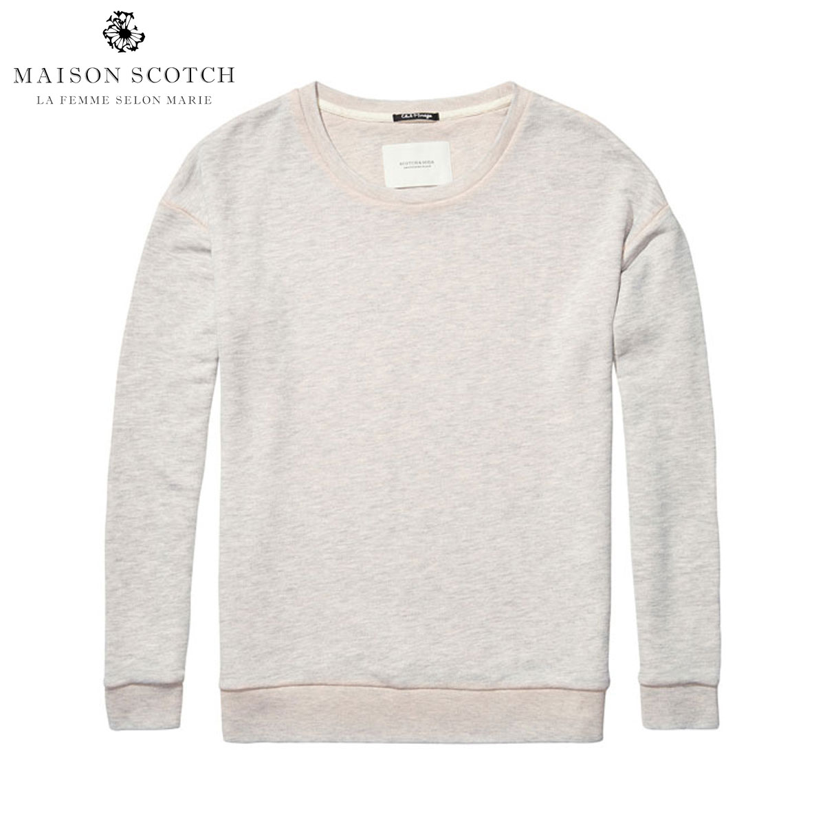 【ポイント10倍 7/19 20:00~7/26 1:59】 メゾンスコッチ MAISON SCOTCH 正規販売店 レディース フリース Basic burn out sweat in soft quality 100212 98 D00S20|ブランド品セレクトショップ MIXON