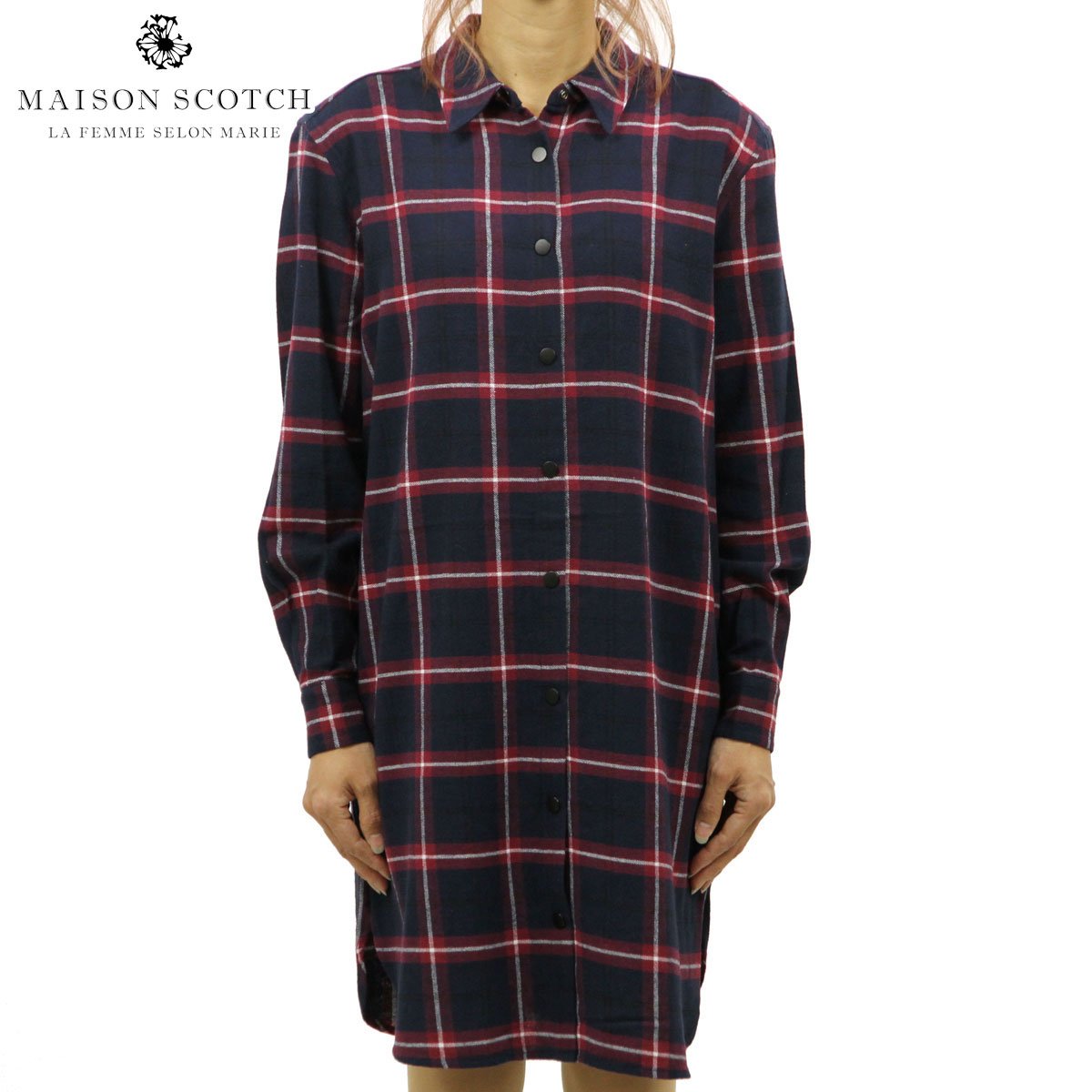 メゾンスコッチ MAISON SCOTCH 正規販売店 レディース 長袖シャツ Lightweight cotton shirt in fun summer dessins 131143 C MAISON SCOTCH メゾンスコッチ 正規販売店 レディース 長袖
