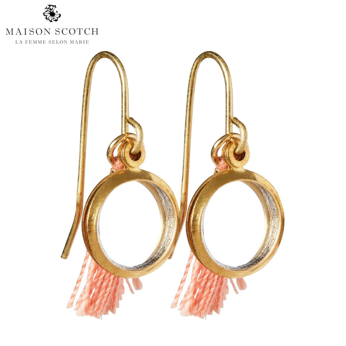 メゾンスコッチ MAISON SCOTCH 正規販売店 タッセル付きピアス EARRINGS WITH TASSEL AND MIRROR CHARM 143853 17 59806 COMBO A