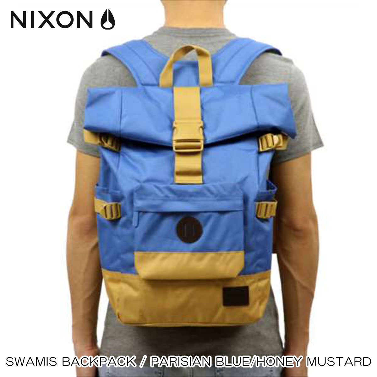 【ポイント10倍 7/19 20:00~7/26 1:59】 ニクソン NIXON 正規販売店 バッグ Swamis Backpack Parisian Blue / Honey Mustard BLUE|ブランド品セレクトショップ MIXON