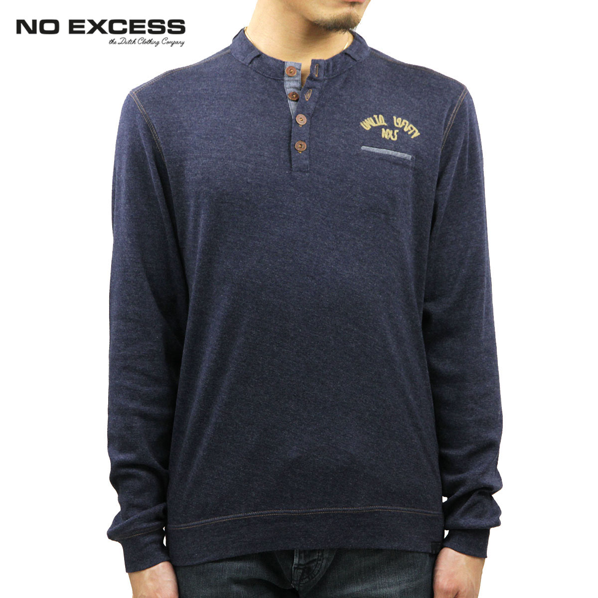 人気沸騰 ノーエクセス ロンt メンズ No Excess 長袖tシャツ Granddad Su L S Tee D15s25 ブランド品セレクトショップ Mixon 品質が完璧 Aqsasport Org