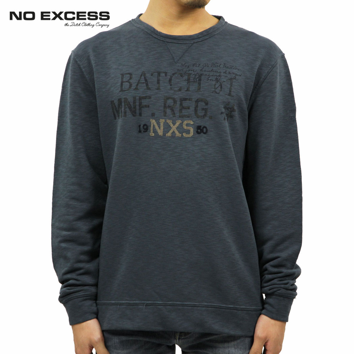 【ポイント10倍 4/4 20:00～4/10 1:59】 ノーエクセス スウェット メンズ 正規販売店 NO EXCESS トレーナー Crew Neck Fleece D15S25