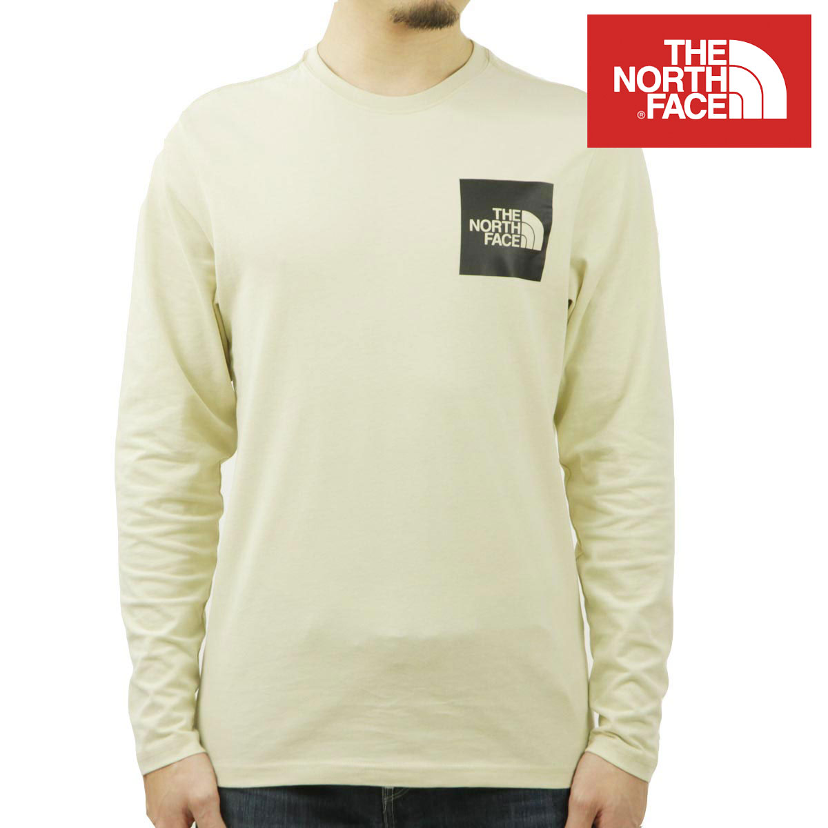 ノースフェイス メンズ 長袖Tシャツ 正規品 THE NORTH FACE クルーネック ロゴ LONG SLEEVE FINE TEE - EU NF0A37FT 3X4 GRAVEL｜ブランド品セレクトショップ MIXON