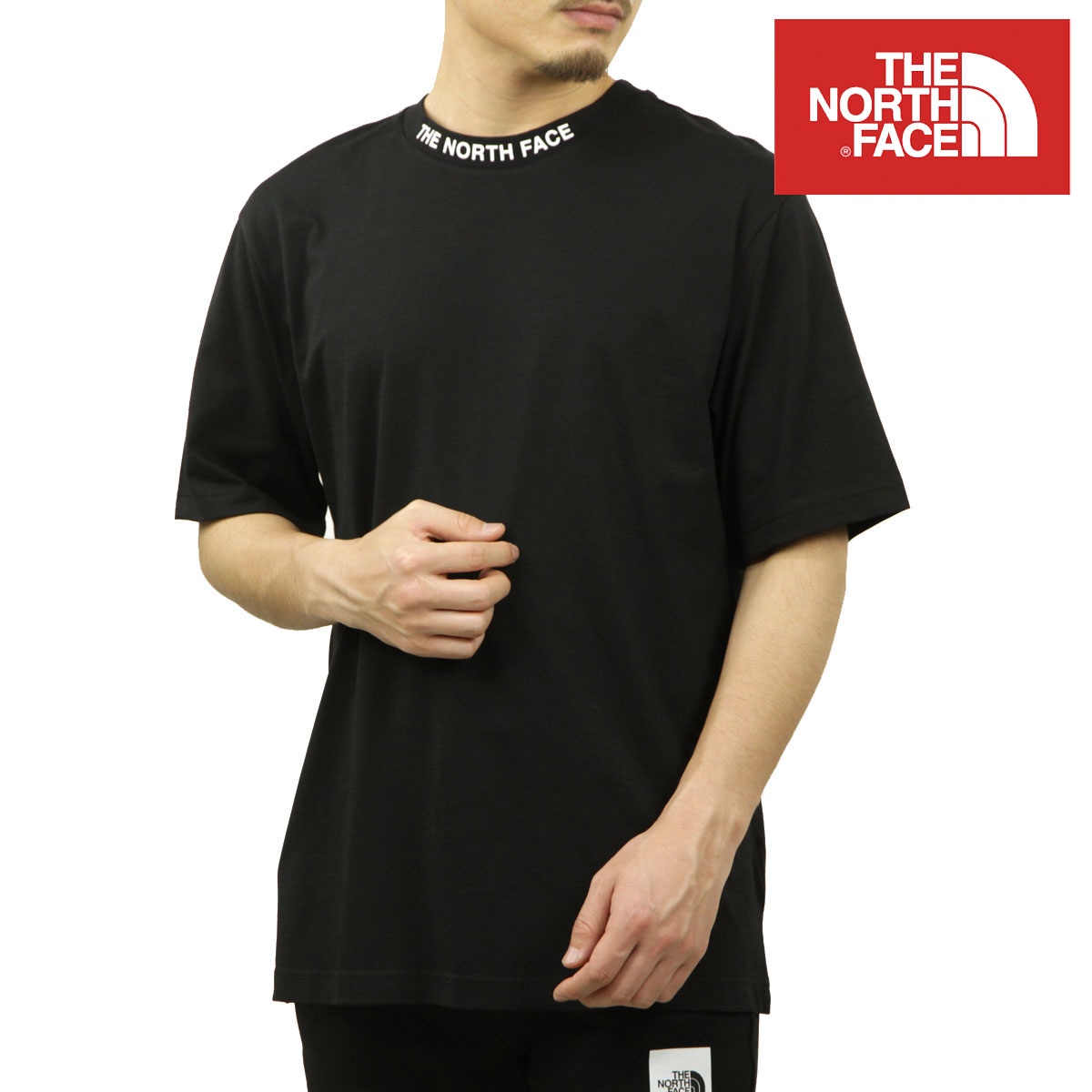 ノースフェイス メンズ 半袖Tシャツ 正規品 THE NORTH FACE クルーネック ロゴ トップス 海外限定 ZUMU SHORT SLEEVE TEE NF0A87DD JK3 TNF BLACK 7,250円