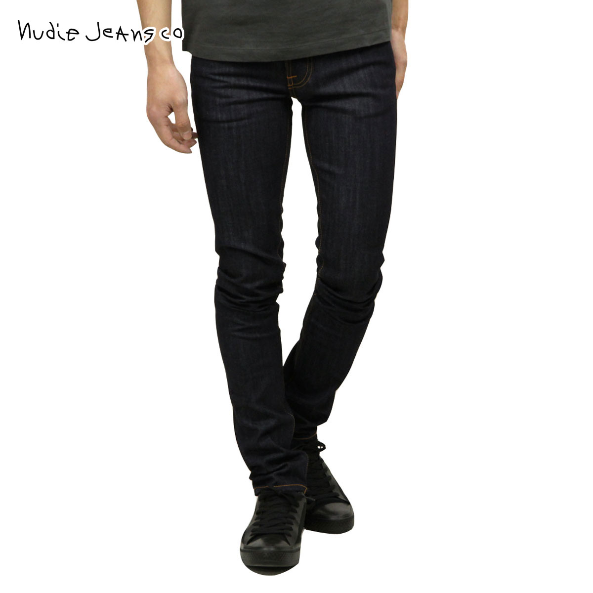ヌーディージーンズ ジーンズ メンズ 正規販売店 Nudie Jeans ジーパン THIN FINN DENIM JEANS ORGANIC DRY ECRU EMB 559 110268