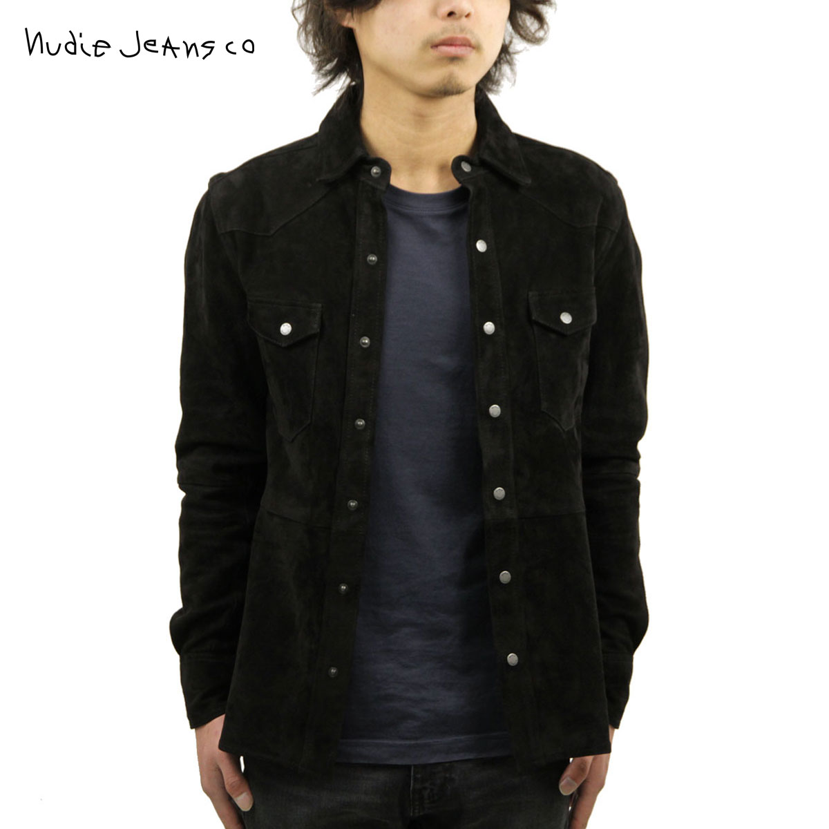 国内初の直営店 販売期間 4 23 10 00 4 28 09 59 ヌーディージーンズ シャツ メンズ Nudie Jeans 長袖シャツ Jonis Suede Shirt Black B01 ブランド品セレクトショップ Mixon 21新入荷 Aqsasport Org