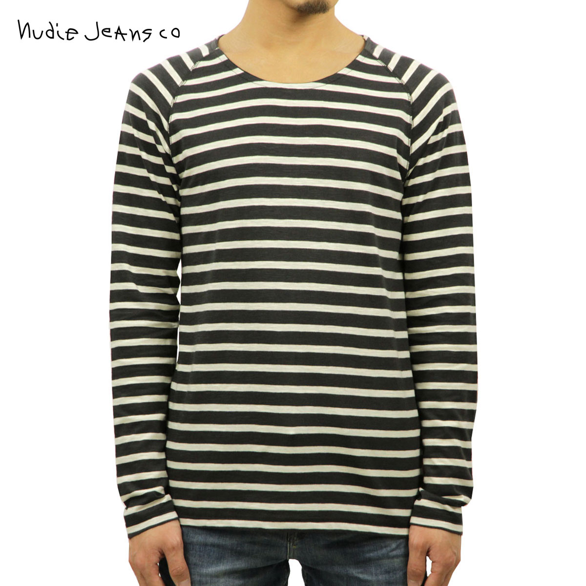 【ポイント10倍 7/19 20:00~7/26 1:59】 ヌーディージーンズ ロンT メンズ 正規販売店 Nudie Jeans 長袖Tシャツ Otto Raglan 131395 4034 Grey D15S25|ブランド品セレクトショップ MIXON