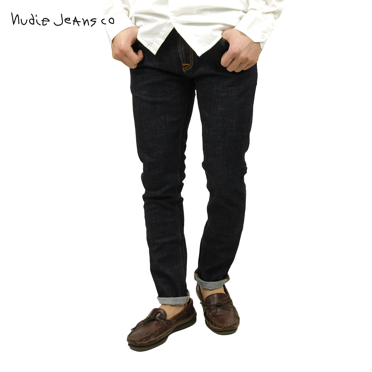 【ポイント10倍 4/14 20:00～4/17 9:59】 ヌーディージーンズ ジーンズ メンズ 正規販売店 Nudie Jeans ジーパン LONG JOHN TWILL RINSED 035 1112870 D00S15