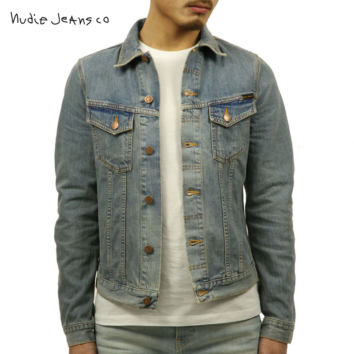 新品80%off nudieヌーディーGジャンXS　emmiスライミラオーウェン Nudie Jeans ヌーディージーンズ NudieJeans RONNY Gジャン