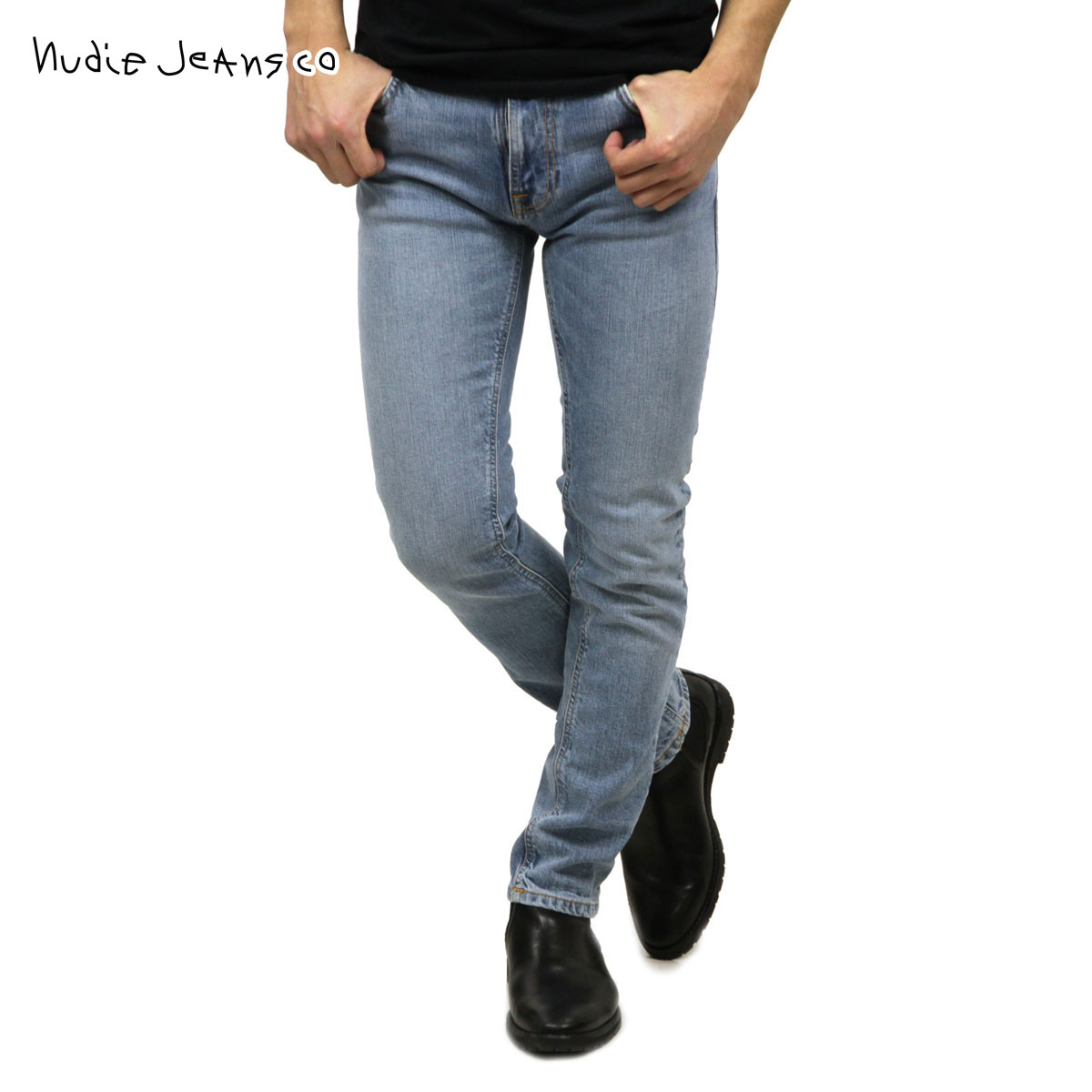 【ポイント10倍 4/4 20:00～4/10 1:59】 ヌーディージーンズ ジーンズ メンズ 正規販売店 Nudie Jeans ジーパン シンフィン THIN FINN JEANS LIGHT BLUE COMFORT 996 1129850 1140