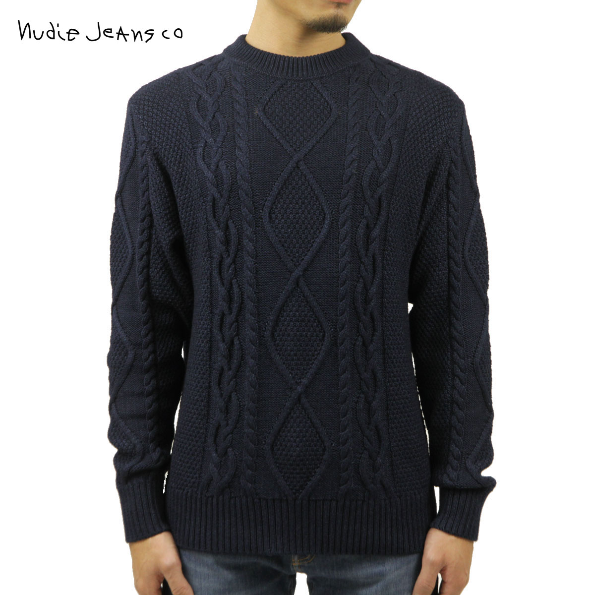 ヌーディージーンズ セーター メンズ 正規販売店 Nudie Jeans