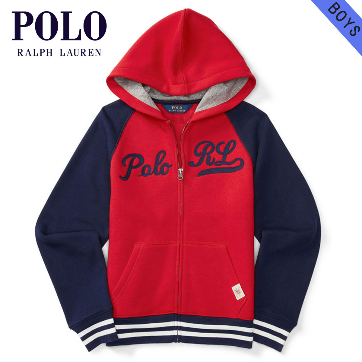 ralph lauren cotton blend fleece hoodie