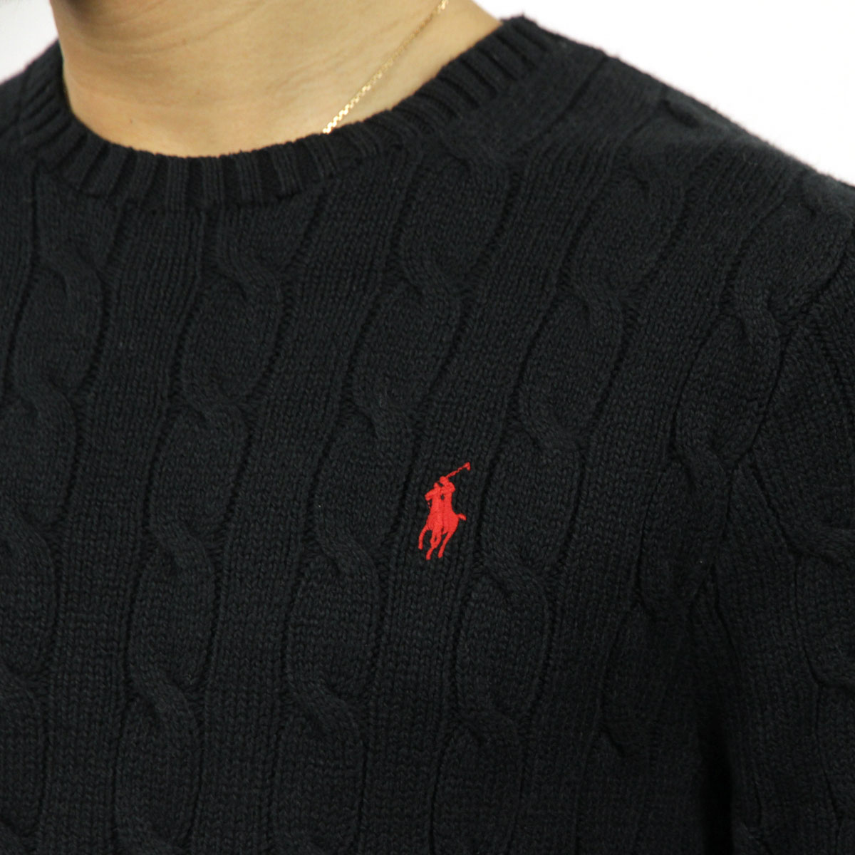 ralph lauren sweater cable knit