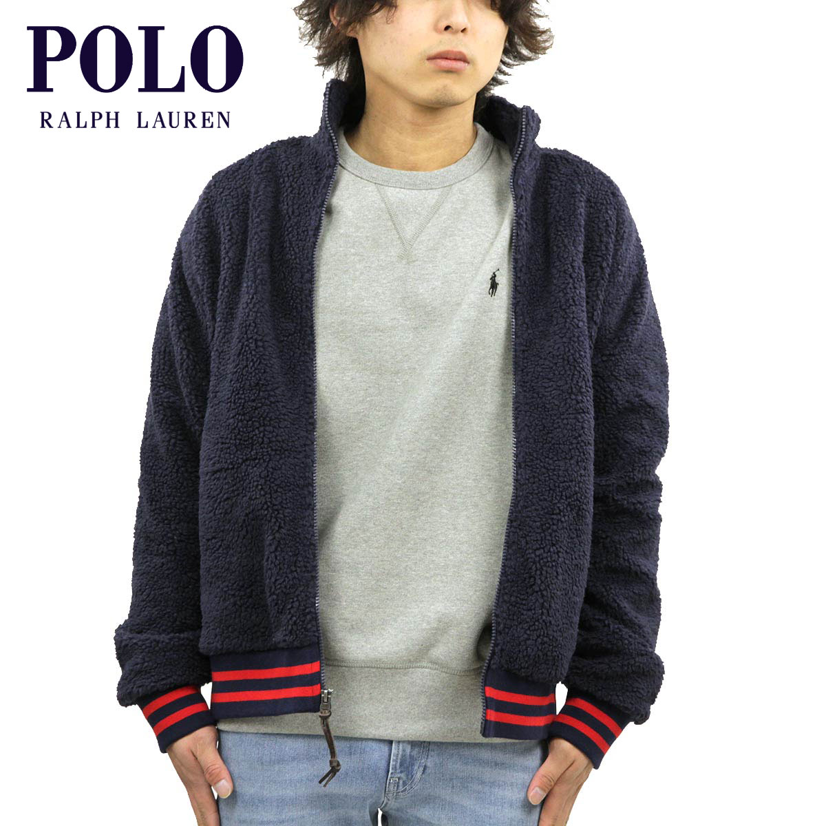 ralph lauren men's fleece jacket