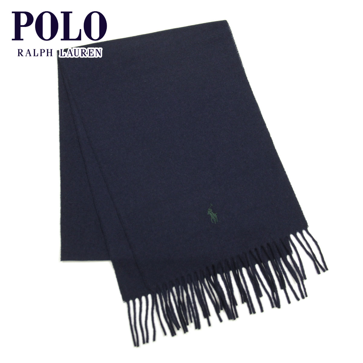 【ポイント10倍 7/19 20:00~7/26 1:59】 ポロ ラルフローレン マフラー メンズ レディース 正規品 POLO RALPH LAUREN ニット マフラー RECYCLED WOOL MUFFLER PC0476 411 CRUISE NAVY|ブランド品セレクトショップ MIXON