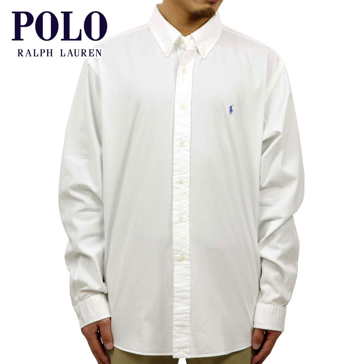 時間指定不可 ポロ ラルフローレン シャツ メンズ 正規品 Polo Ralph Lauren 長袖シャツ Seersucker L S Shirt ホワイト Ds30 ブランド品セレクトショップ Mixon お気にいる Skylines Ae