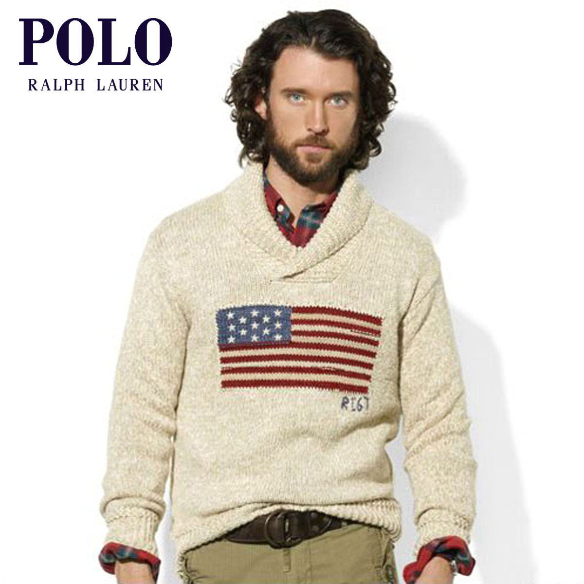 【楽天市場】ポロ ラルフローレン セーター メンズ 正規品 POLO RALPH LAUREN Flag Shawl Pullover
