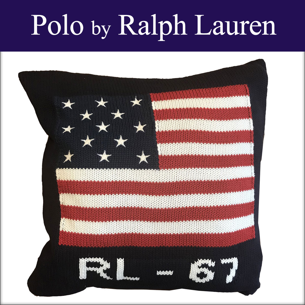 Ralph Lauren American Flag Pillow - Prism Contractors & Engineers