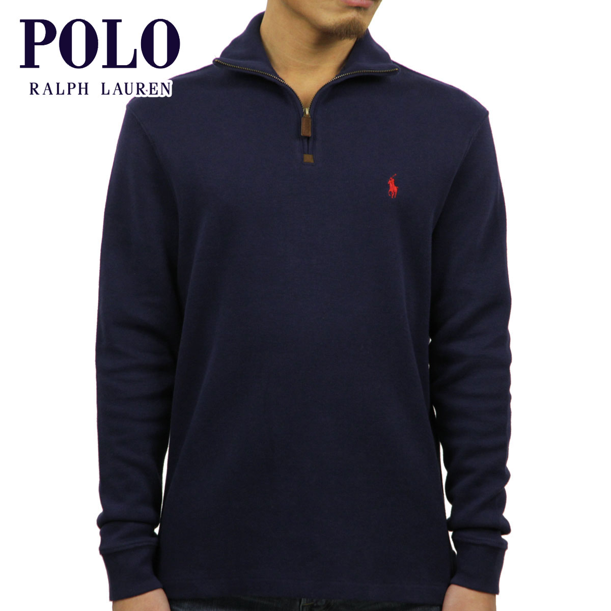 【楽天市場】ポロ ラルフローレン POLO RALPH LAUREN 正規品 メンズ ジップアップコットンセーター HALF-ZIP