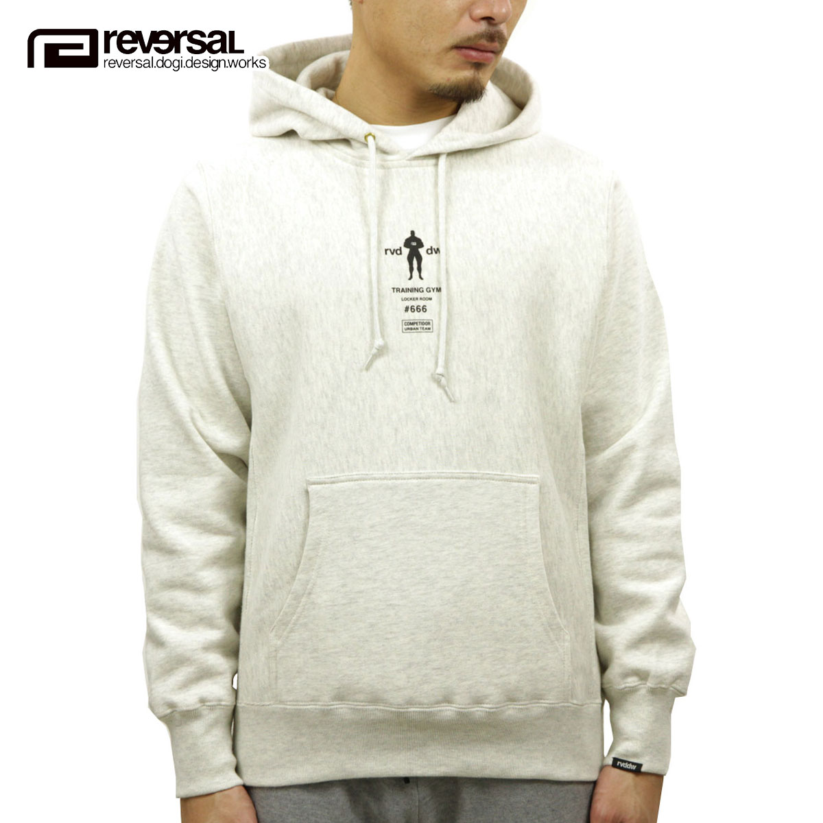 20%OFFクーポンセール 【利用期間 4/14 20:00～4/17 9:59】 リバーサル パーカー メンズ 正規販売店 REVERSAL rvddw ジップアップパーカー ヘビーウエイト 666 HEAVY WEIGHT SWEAT PARKA rv19aw013 OATMEAL