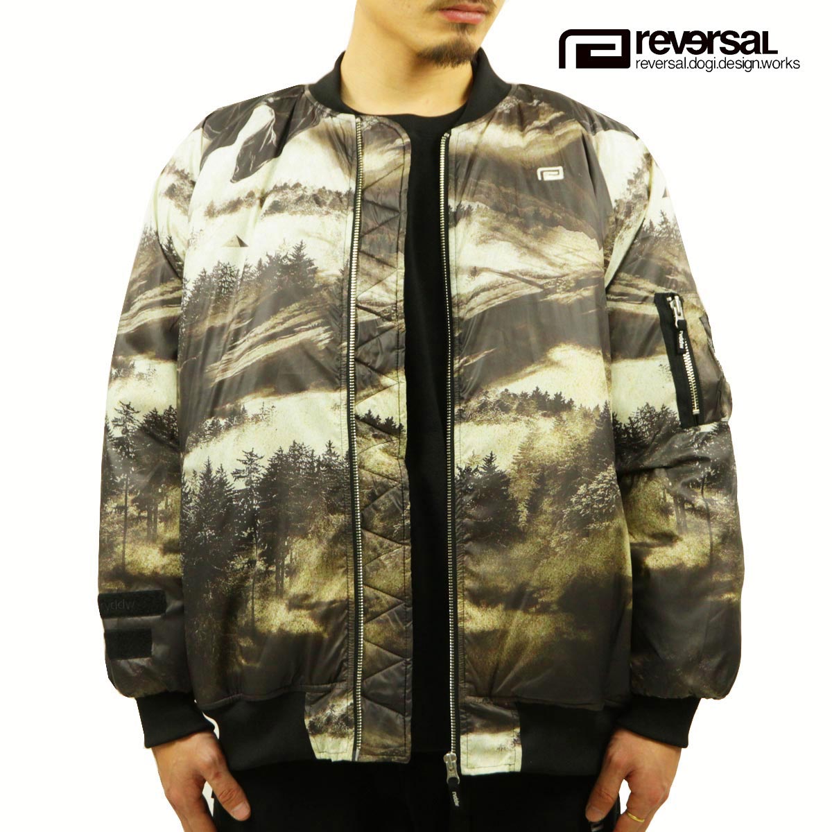 リバーサル MA-1 メンズ 正規販売店 REVERSAL rvddw アウター フライトジャケット POLARTEC BIG SILHOUETTE FLIGHT JACKET RV22AW301 CONTROL