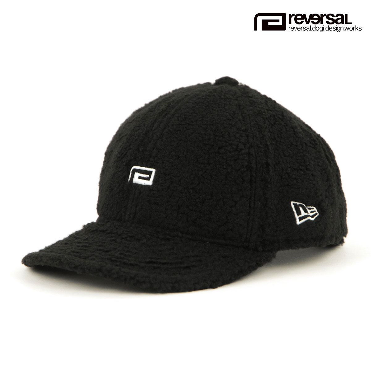 リバーサル 帽子 メンズ レディース 正規販売店 REVERSAL rvddw ボアキャップ ベースボールキャップ NEWERA BOA FLEECE/LOW PROFILE 9FIFTY RVNER028 BLACK