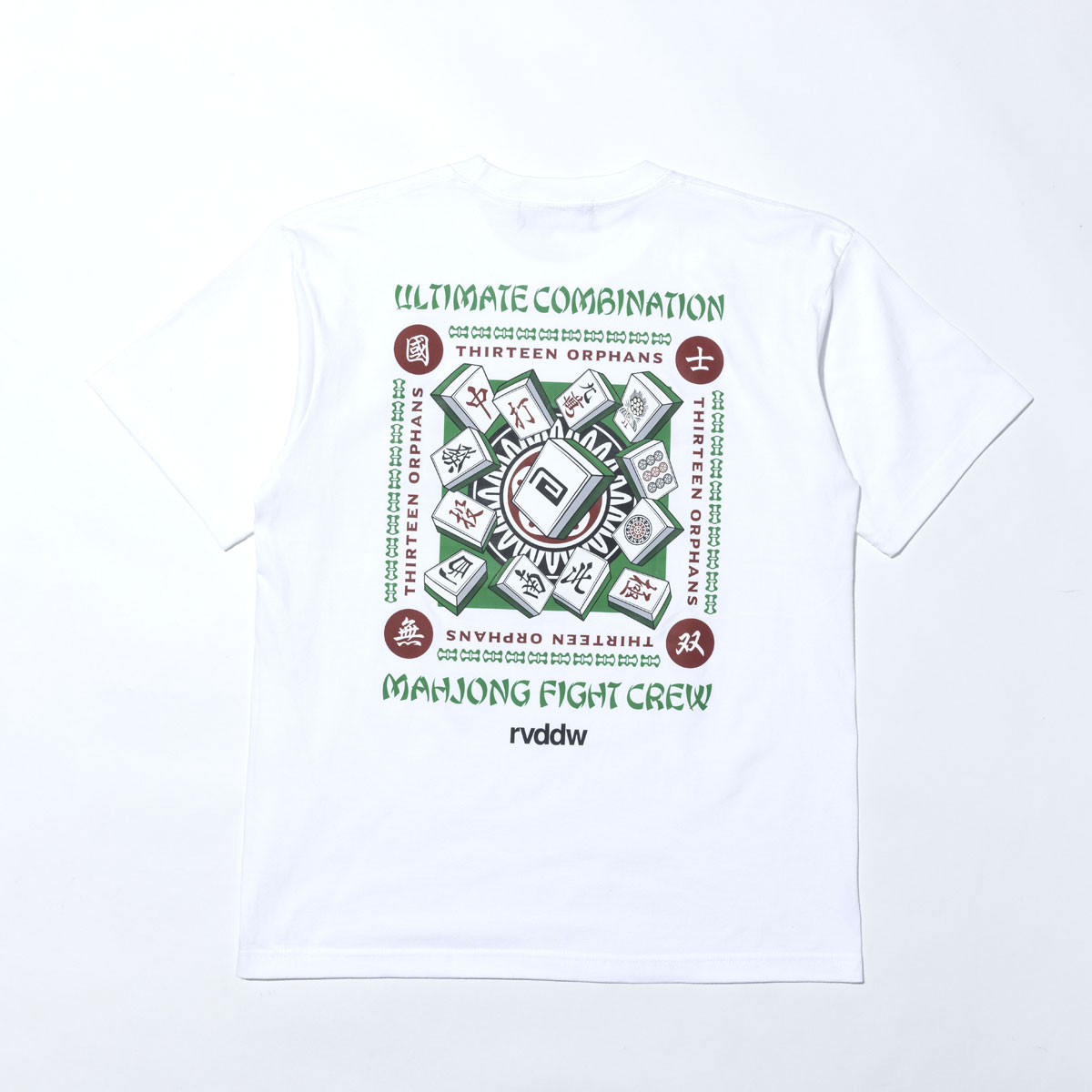 予約商品 6月頃入荷予定 リバーサル メンズ 半袖Tシャツ 正規販売店 REVERSAL コットン バックプリント 麻雀 MAHJONG COTTON TEE ﾎﾜｲﾄ rv26ss009 WH WHITE