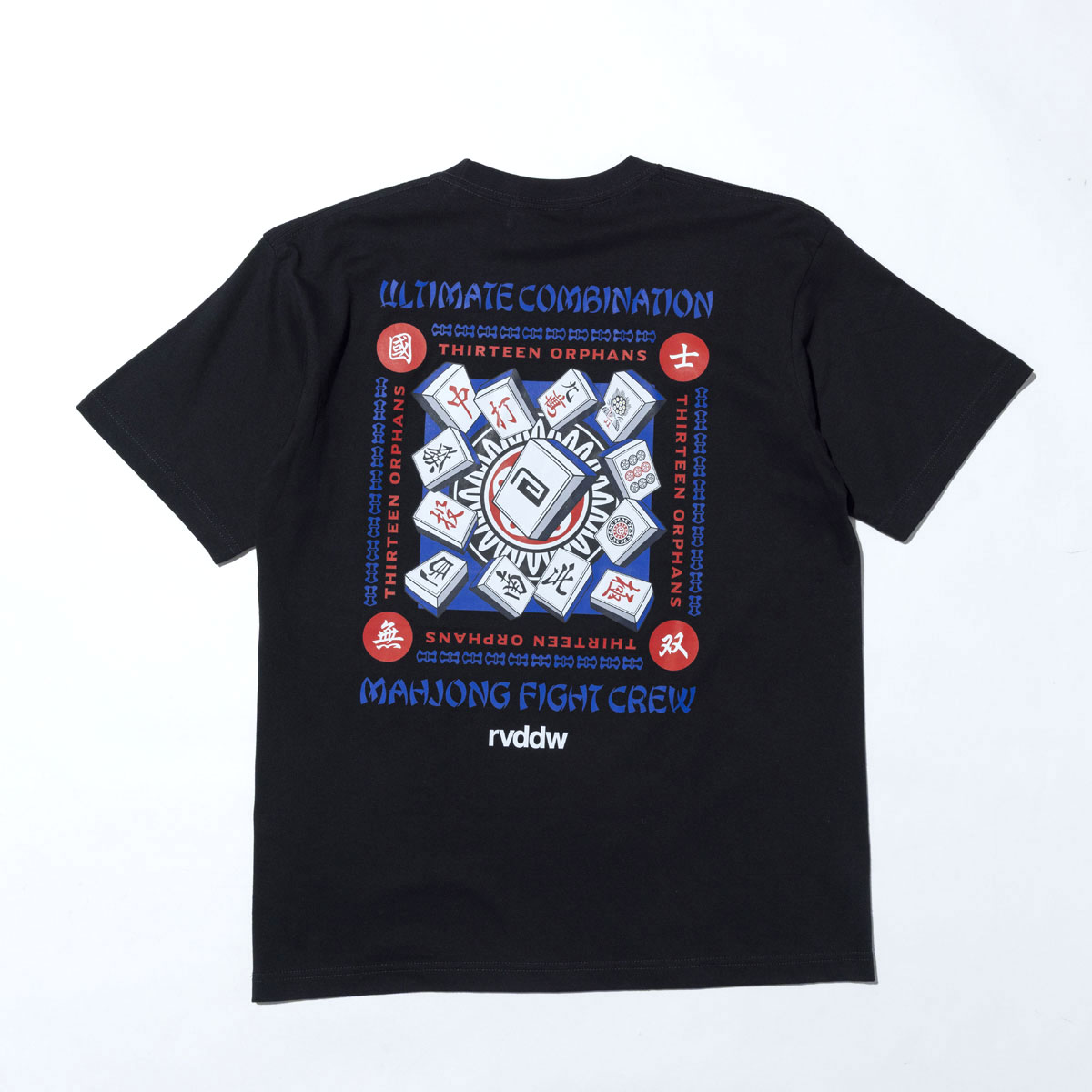 予約商品 6月頃入荷予定 リバーサル メンズ 半袖Tシャツ 正規販売店 REVERSAL コットン バックプリント 麻雀 MAHJONG COTTON TEE ﾌﾞﾗｯｸ rv26ss009 BK BLACK