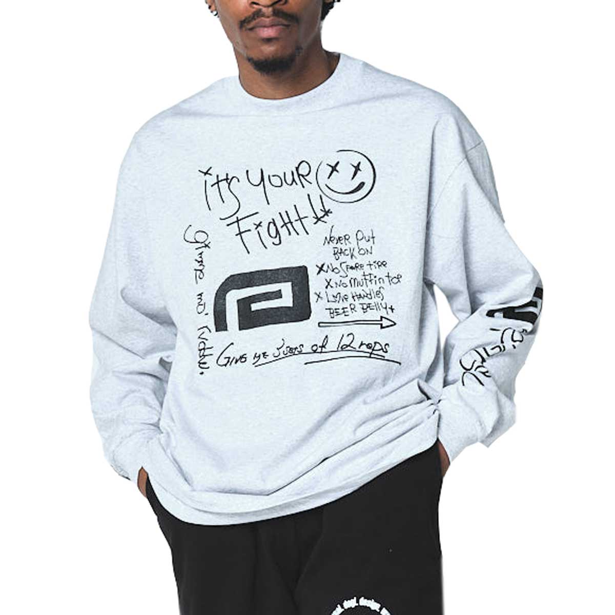 予約商品 9月頃入荷予定 リバーサル メンズ 長袖Tシャツ 正規販売店 REVERSAL クルーネック コットン ロンT MAKE A NOTE COTTON LONG SLEEVE ｱｯｼｭ rv26aw102 AS GREY｜ブランド品セレクトショップ MIXON