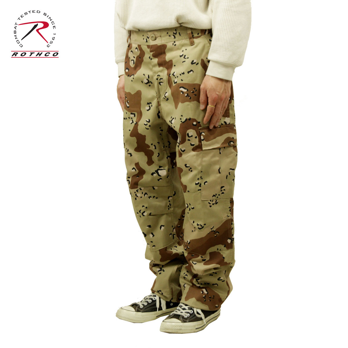 【ポイント10倍 4/4 20:00～4/10 1:59】 ロスコ カーゴパンツ メンズ 正規品 ROTHCO ボトムス ミリタリーパンツ ROTHCO CAMO TACTICAL BDU CARGO PANTS 6-COLOR DESERT CAMO 8835