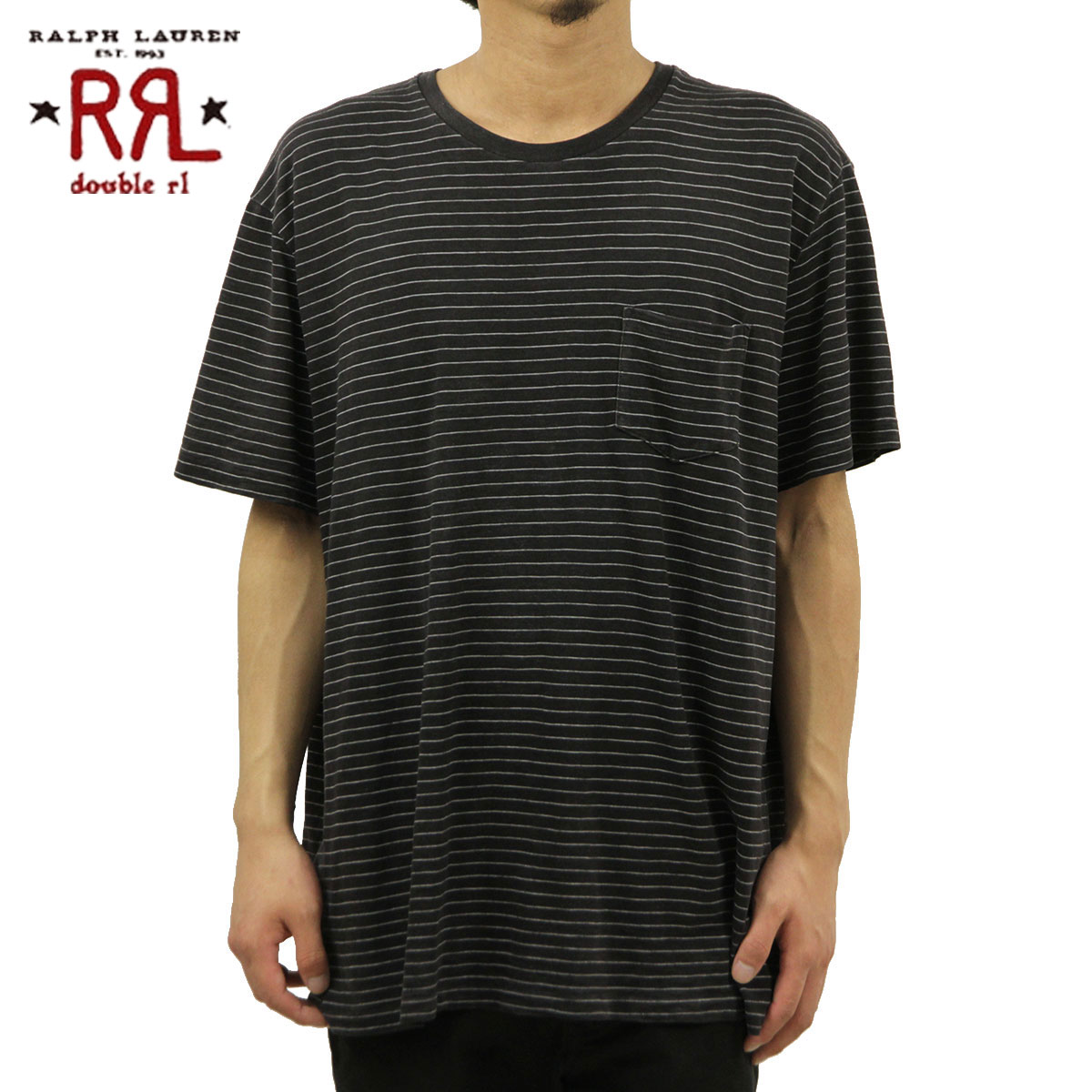 【楽天市場】ダブルアールエル RRL 正規品 メンズ 半袖Tシャツ Striped Pocket T-Shirt D20S30：ブランド品