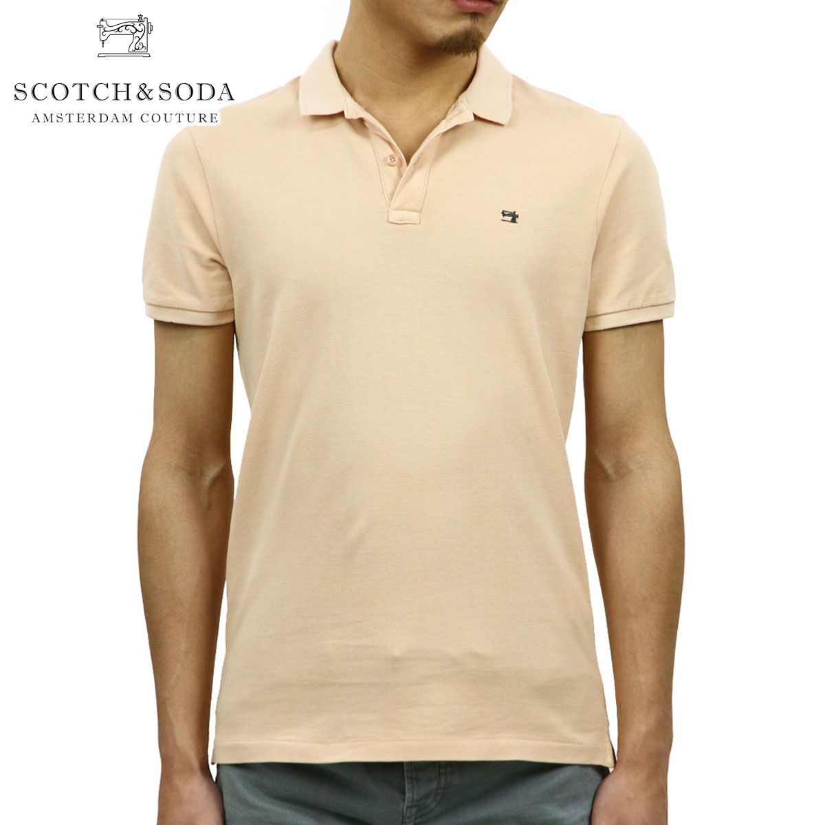 scotch & soda classic garment dyed pique polo