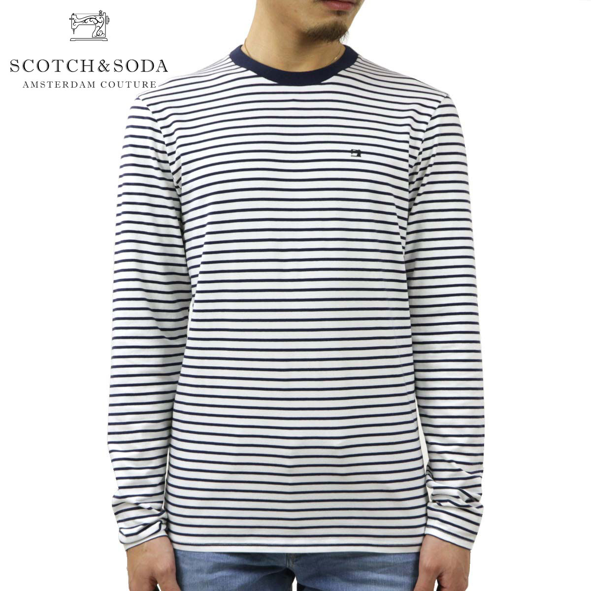 新品 スコッチアンドソーダ ロンt メンズ Scotch Soda 長袖tシャツ ボーダー柄 クルーネック Basic Nos Classic Long Sleeve Jersey Tee 0217 Combo A ブランド品セレクトショップ Mixon 送料無料 Training Rescue Ae