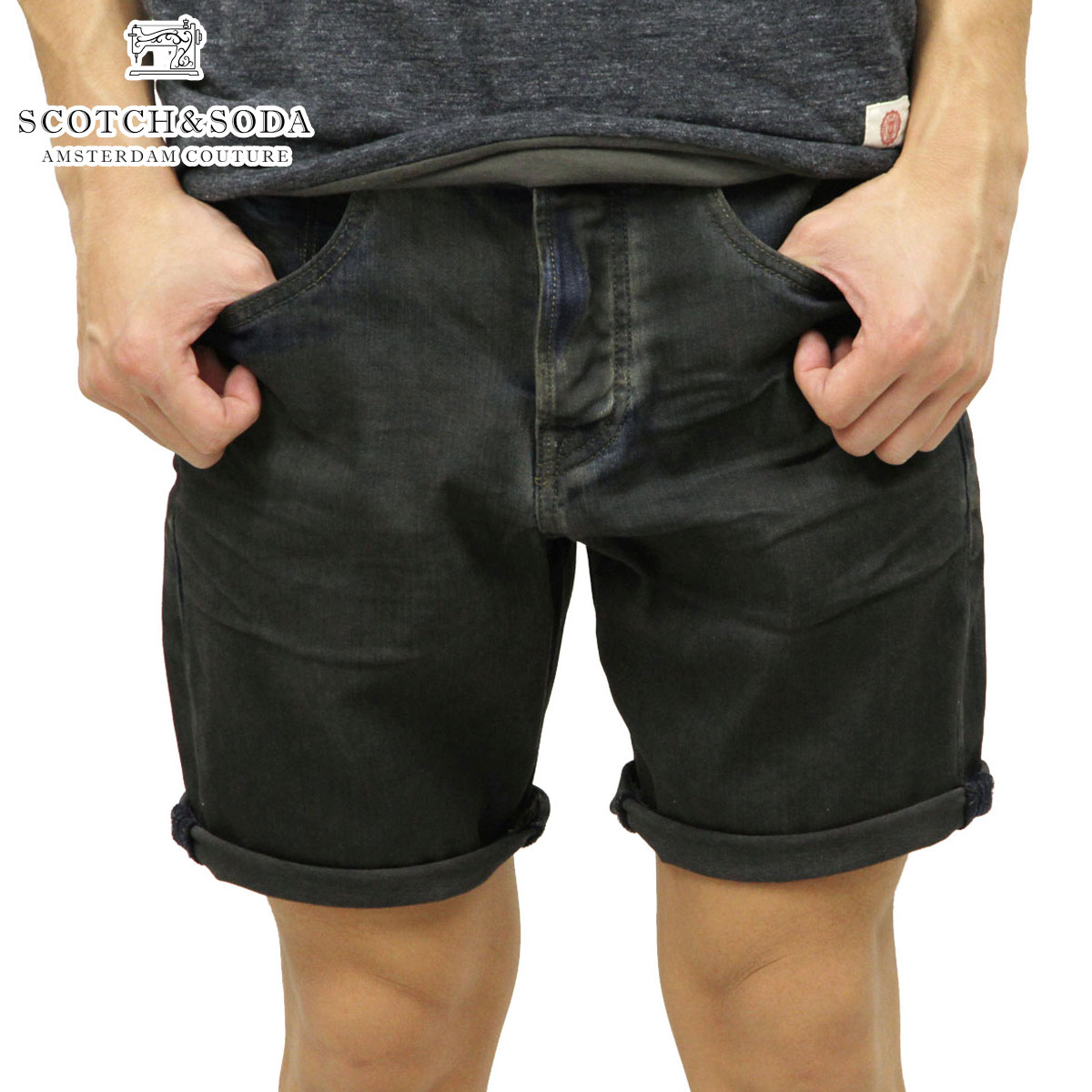 スコッチアンドソーダ ショートパンツ メンズ 正規販売店 SCOTCH＆SODA デニムハーフパンツボトムス SLOUCH SHORTS - THE GHOST 141248 1803 52502 13,385円