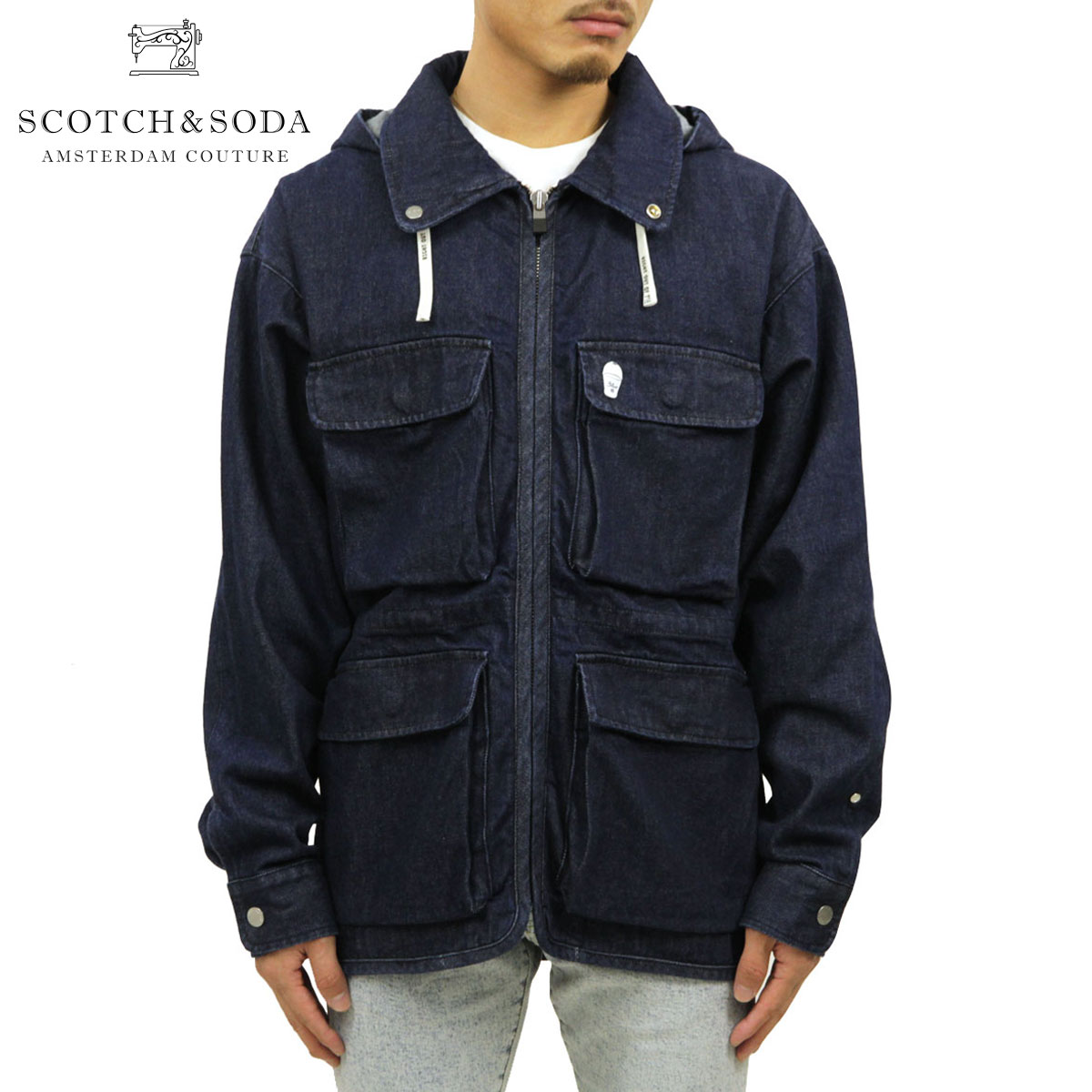 驚きの安さ スコッチアンドソーダ ジャケット メンズ Scotch Soda アウター マウンテンライトジャケット Oversized Denim Parka Jacket Denim B 1510 76 D 大注目 Elcielogirasoria Com