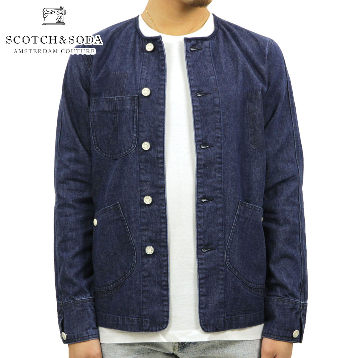 【ポイント10倍 4/14 20:00～4/17 9:59】 スコッチアンドソーダ ジャケット メンズ 正規販売店 SCOTCH＆SODA アウター ジージャン MATCHY TAILORED WORKWEAR JACKET INDIGO 151080 81811 76 D
