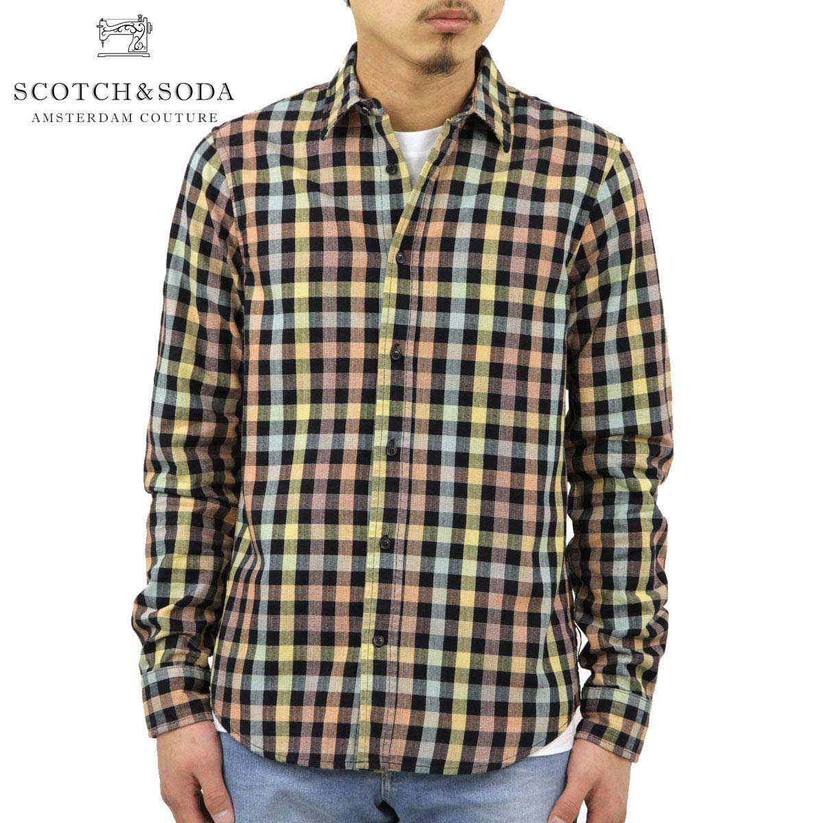 高速配送 スコッチアンドソーダ ドレスシャツ メンズ Scotch Soda 長袖シャツ Beach Summer Check Shirt 0218 39 Combo B ブランド品セレクトショップ Mixon 最先端 Balloonylandkw Com