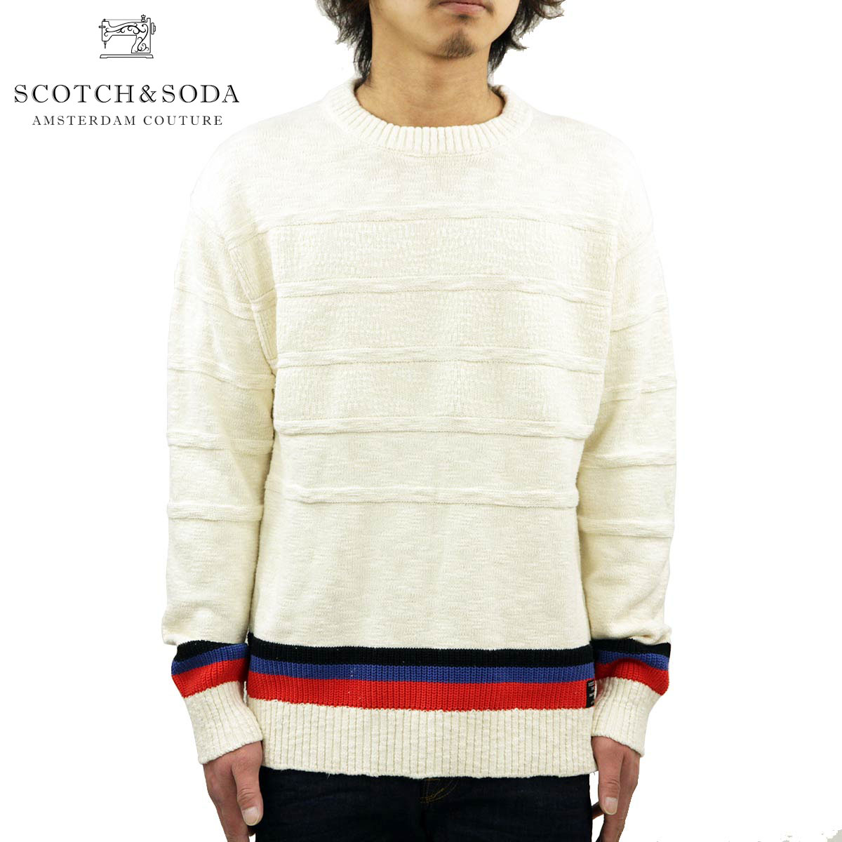 新品同様 スコッチアンドソーダ セーター メンズ Scotch Soda クルーネックセーター Relaxed Crewneck Structured Knit 1554 0217 30 Combo A ブランド品セレクトショップ Mixon 21激安通販 Www Porsche Com Mk